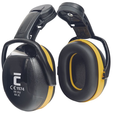 ED 2Csluchátka-prilba EAR defender. yellow